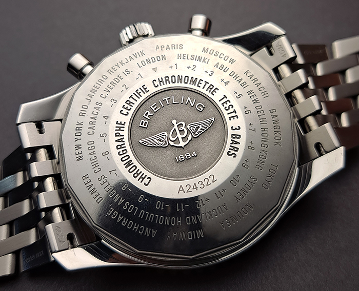 XL Breitling 1884 Chronometre Navitimer World Wristwatch Ref. A24322